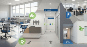Diseño arquitectónico institucional moderno y eficiente en Panamá, con enfoque en funcionalidad, accesibilidad y sostenibilidad por 3DS Panama.